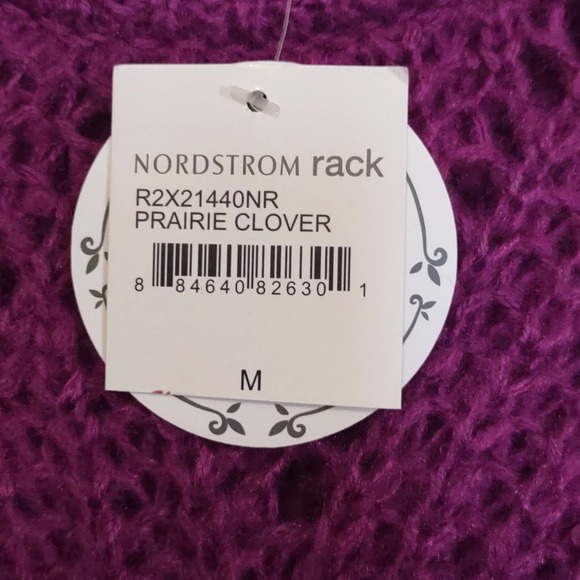 RXB Chunky Cable Knit Sweater Medium Purple - Picture 7 of 7